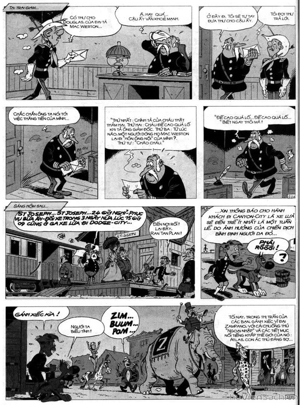 Truyện Tranh Cuộc Phiêu Lưu Kỳ Thú Của Lucky Luke trang 3