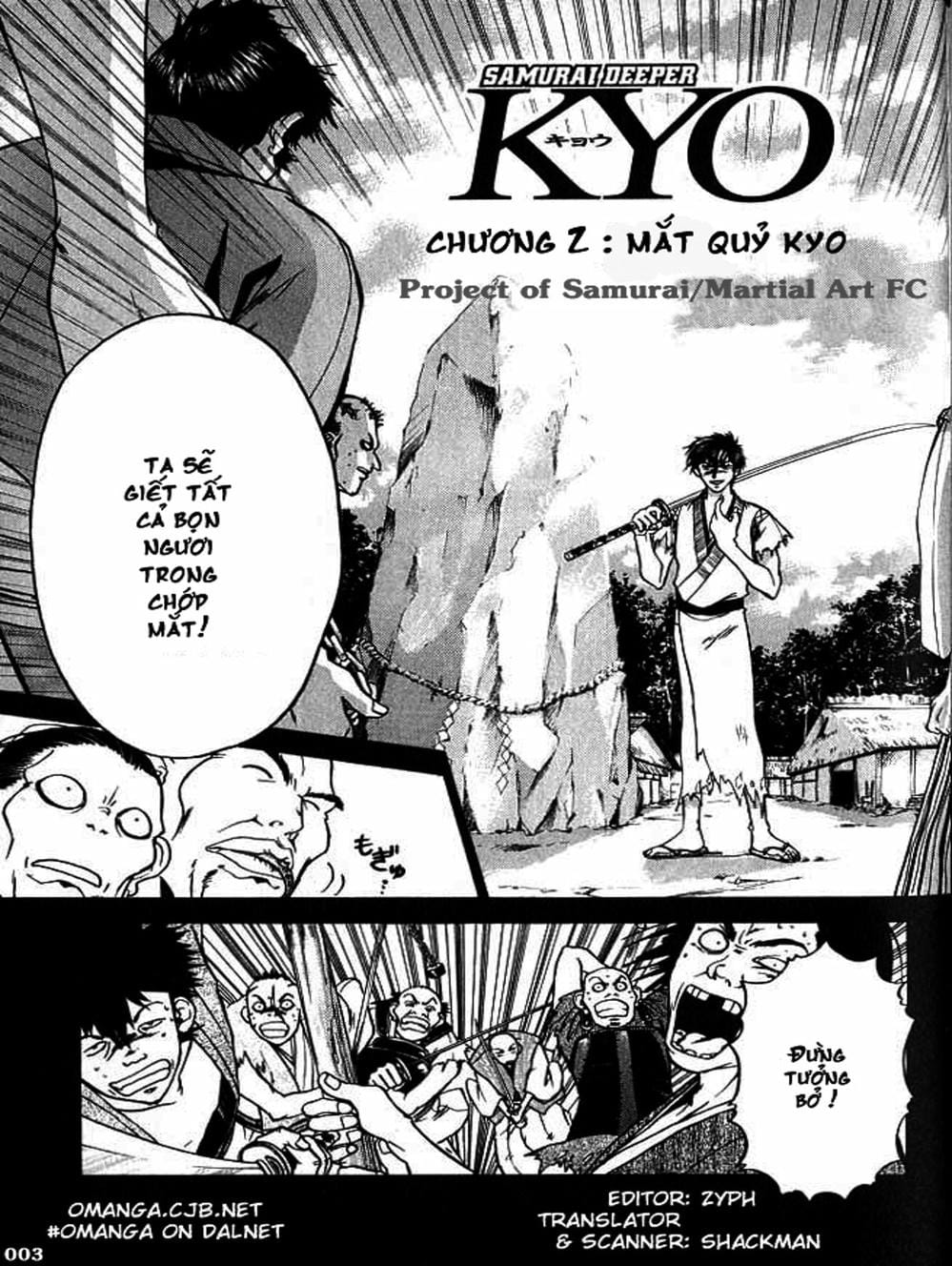 Truyện Tranh Mắt Quỷ Kyo - Samurai Deeper Kyo trang 3