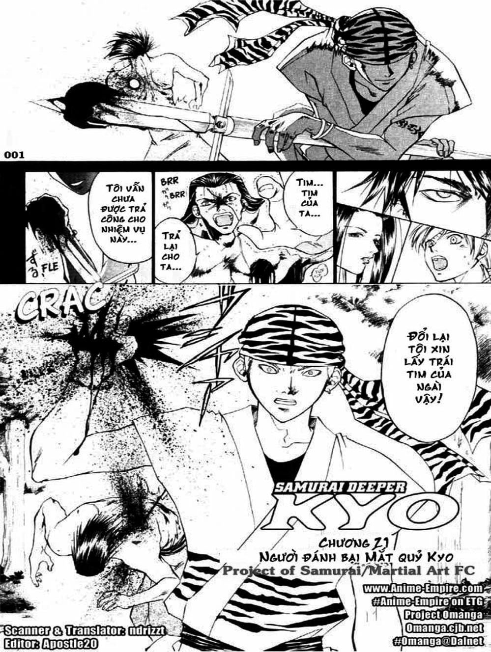 Truyện Tranh Mắt Quỷ Kyo - Samurai Deeper Kyo trang 3