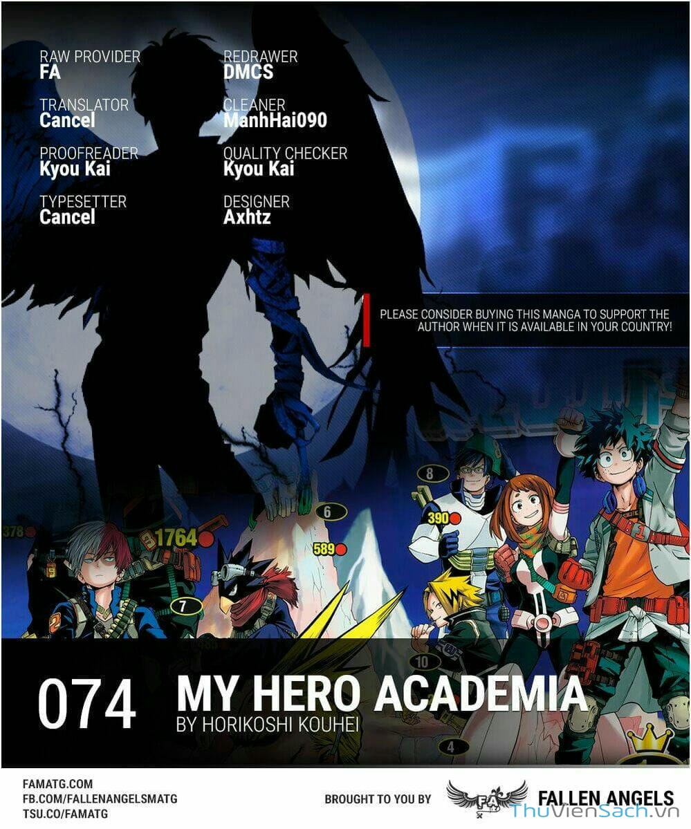 Truyện Tranh Học Viện Siêu Anh Hùng - My Hero Academia trang 1505