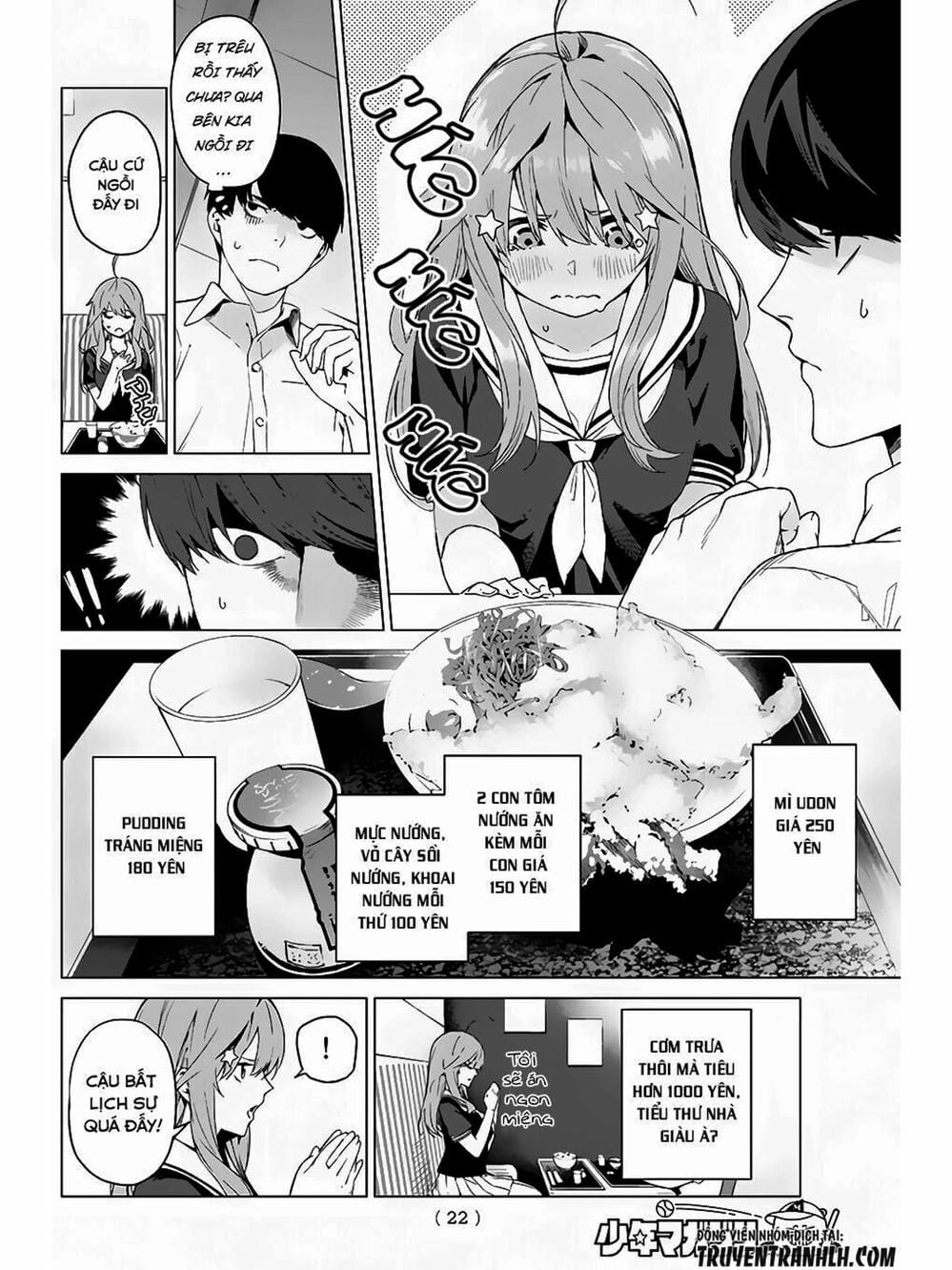 Truyện Tranh Nhà Có 5 Nàng Dâu - Gotoubun No Hanayome trang 6