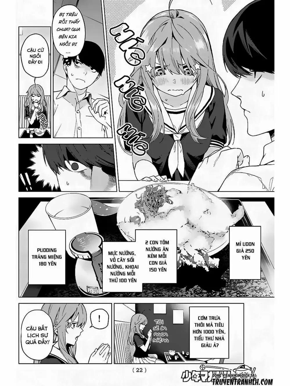 Truyện Tranh Nhà Có 5 Nàng Dâu - Gotoubun No Hanayome trang 6