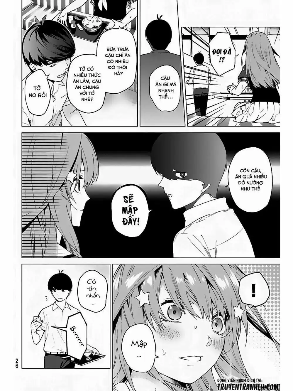 Truyện Tranh Nhà Có 5 Nàng Dâu - Gotoubun No Hanayome trang 6