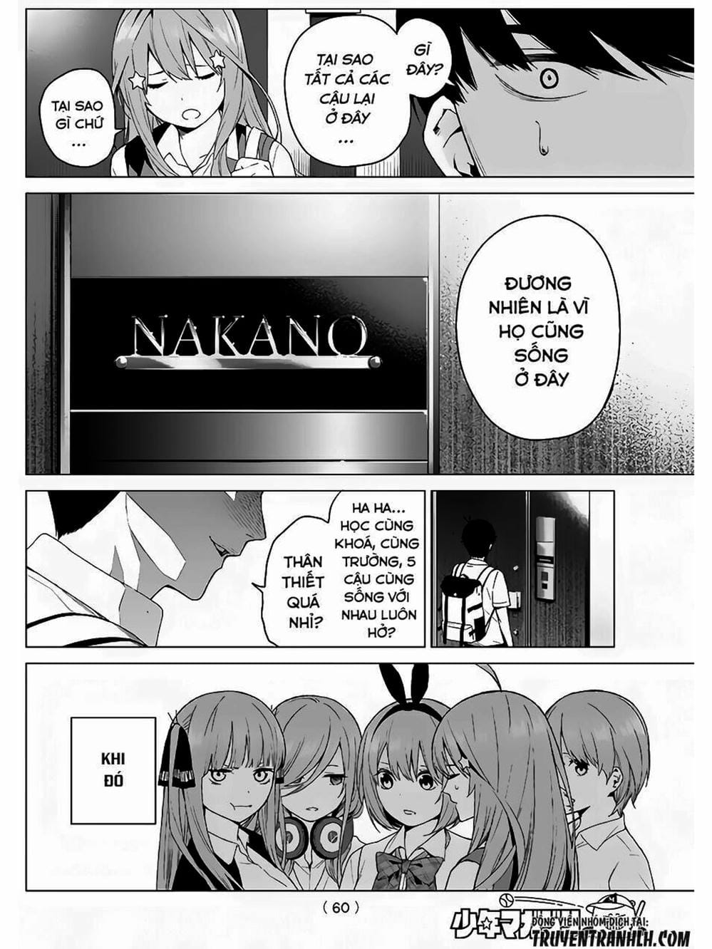 Truyện Tranh Nhà Có 5 Nàng Dâu - Gotoubun No Hanayome trang 6