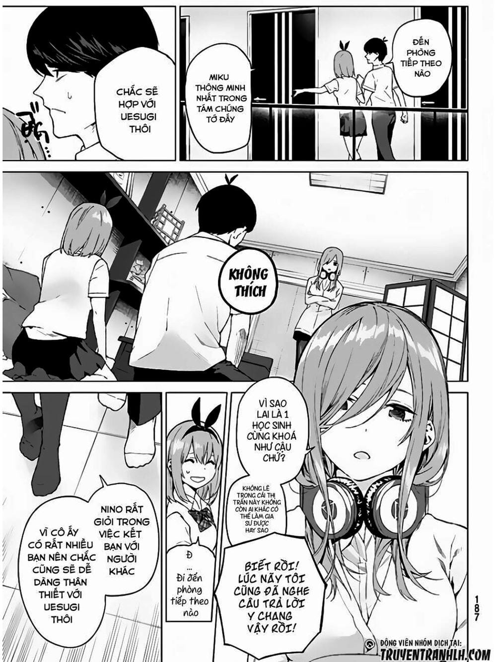 Truyện Tranh Nhà Có 5 Nàng Dâu - Gotoubun No Hanayome trang 6