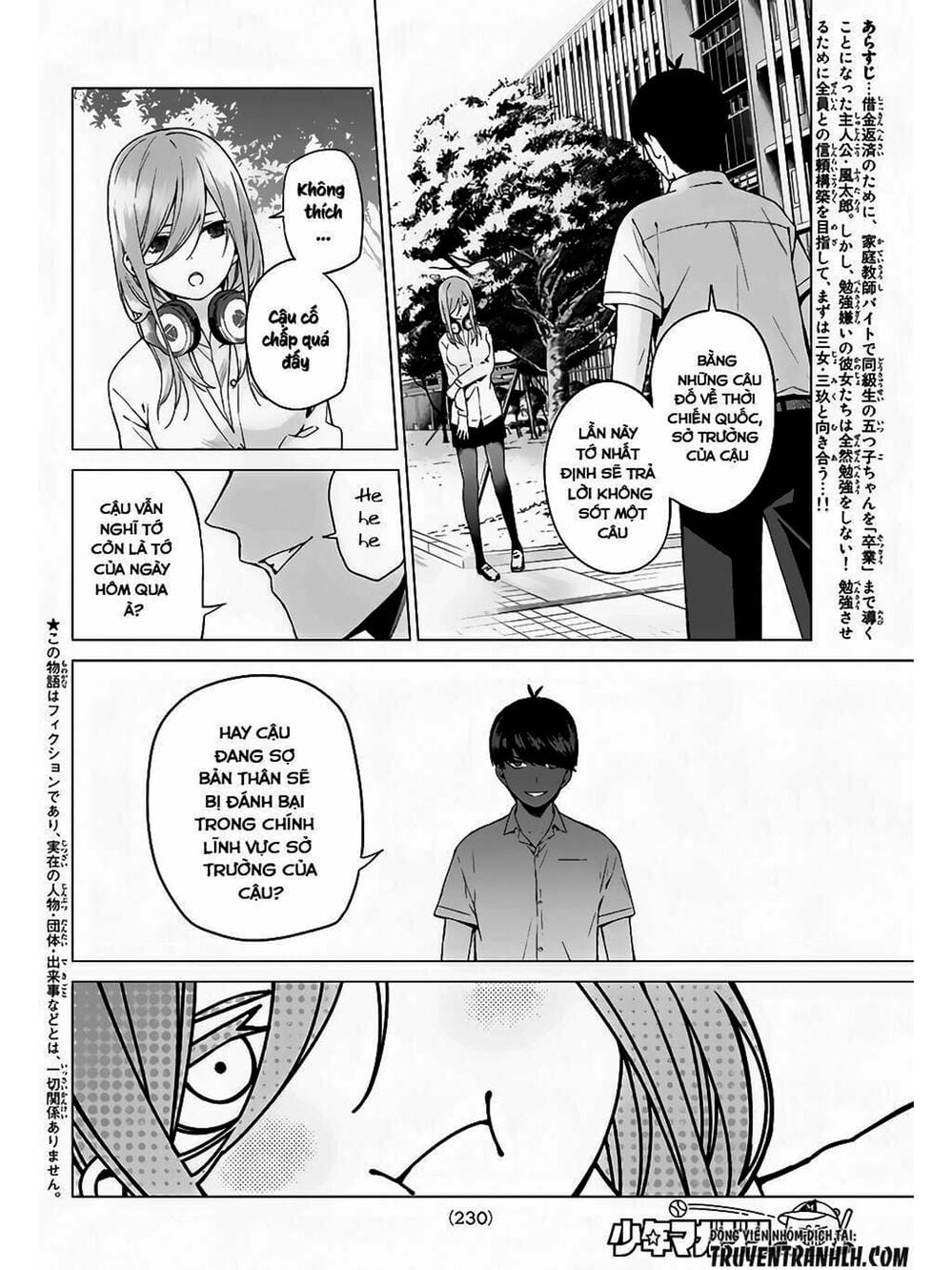 Truyện Tranh Nhà Có 5 Nàng Dâu - Gotoubun No Hanayome trang 6