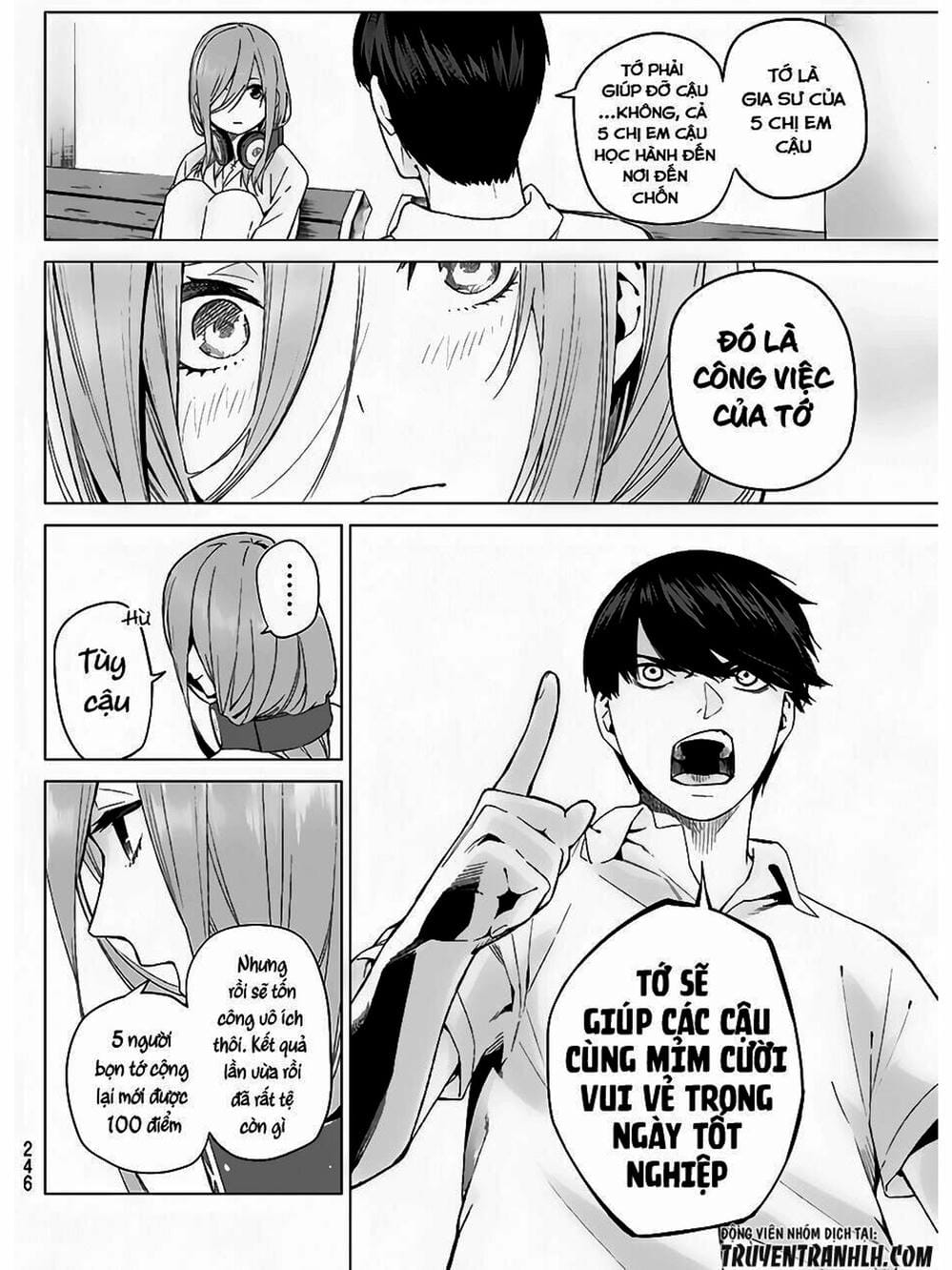 Truyện Tranh Nhà Có 5 Nàng Dâu - Gotoubun No Hanayome trang 6