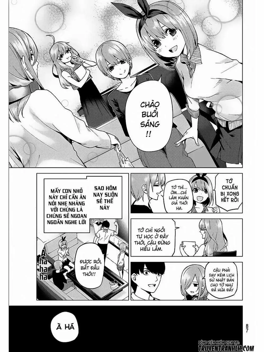 Truyện Tranh Nhà Có 5 Nàng Dâu - Gotoubun No Hanayome trang 6