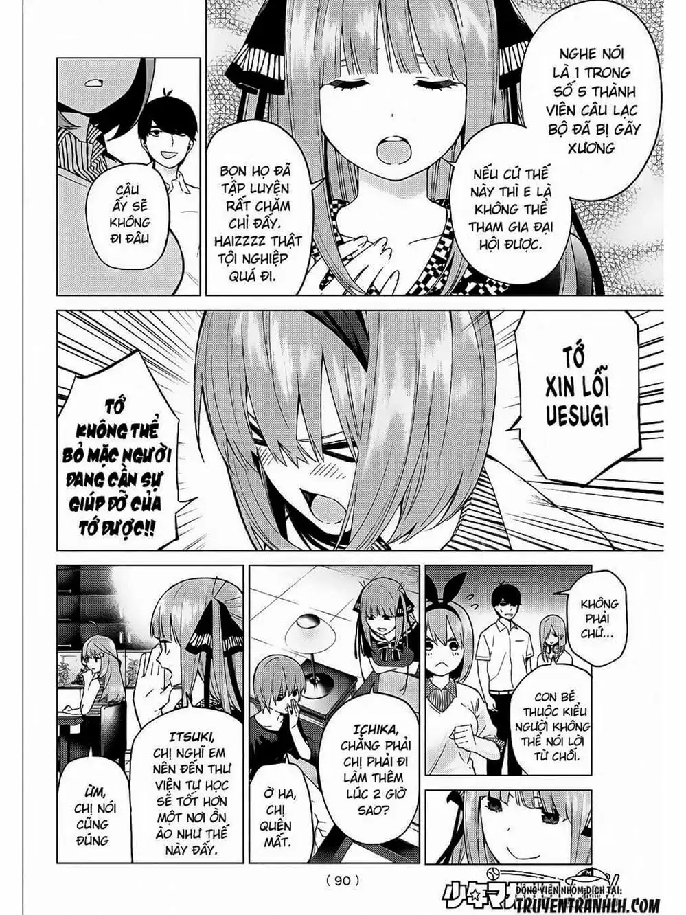 Truyện Tranh Nhà Có 5 Nàng Dâu - Gotoubun No Hanayome trang 6