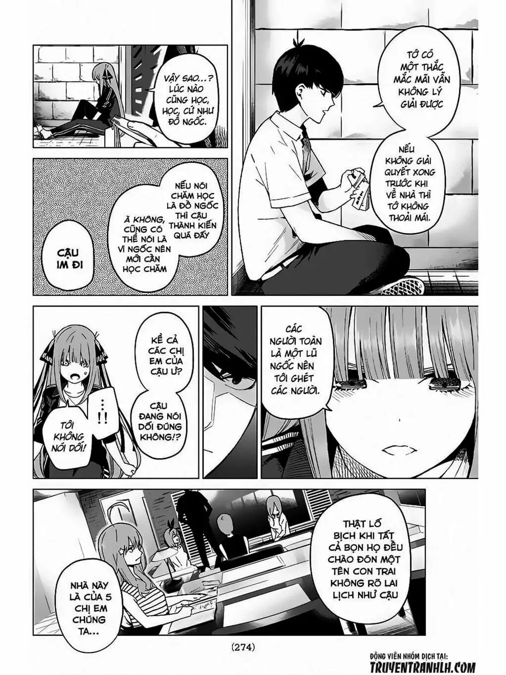 Truyện Tranh Nhà Có 5 Nàng Dâu - Gotoubun No Hanayome trang 6