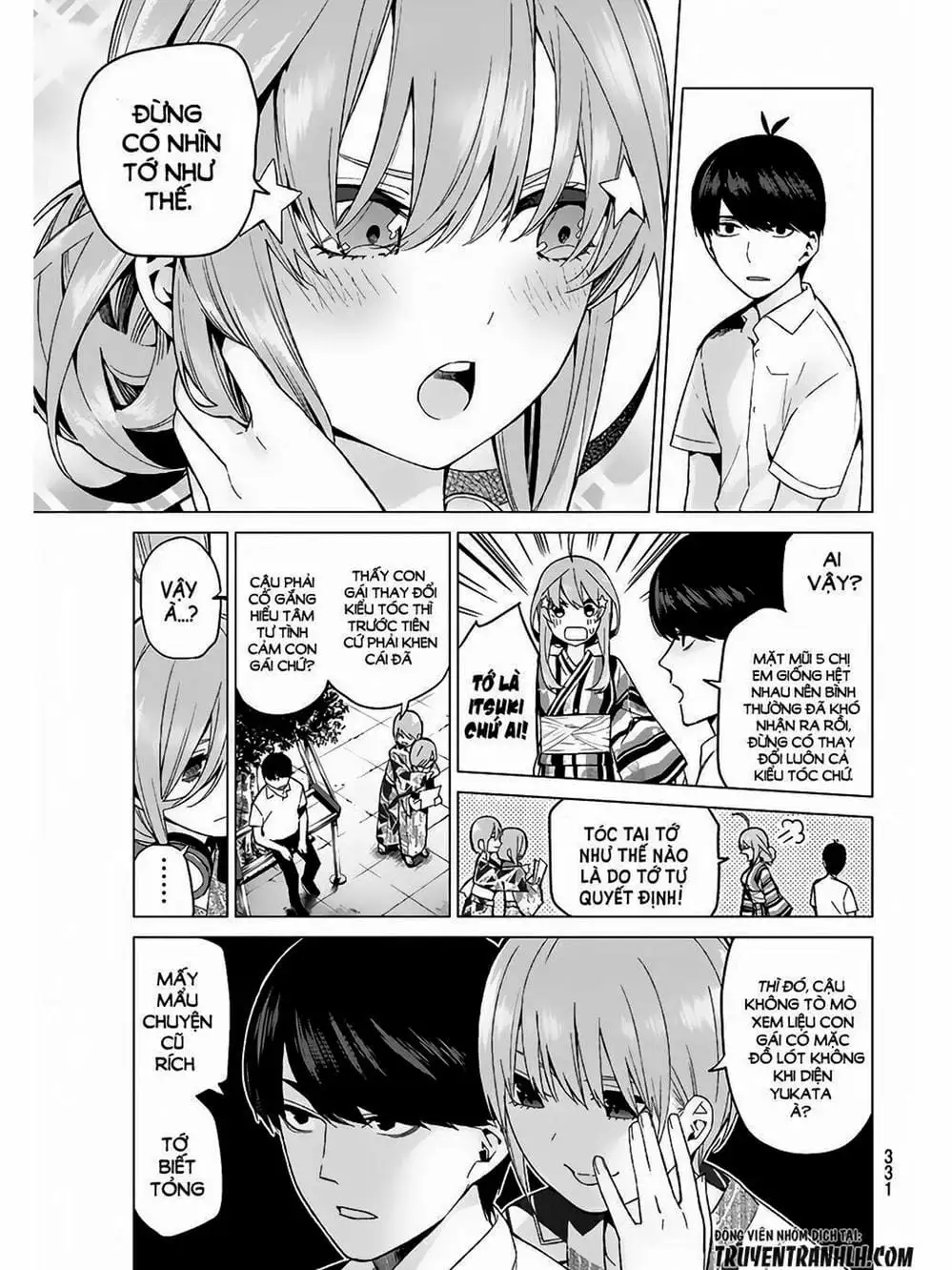 Truyện Tranh Nhà Có 5 Nàng Dâu - Gotoubun No Hanayome trang 6