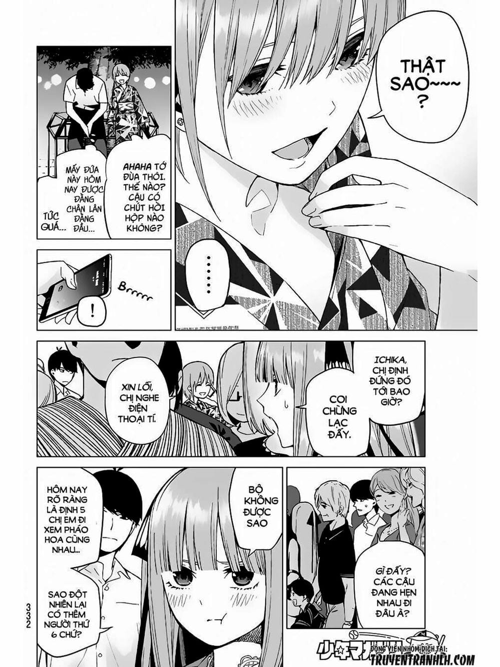 Truyện Tranh Nhà Có 5 Nàng Dâu - Gotoubun No Hanayome trang 6