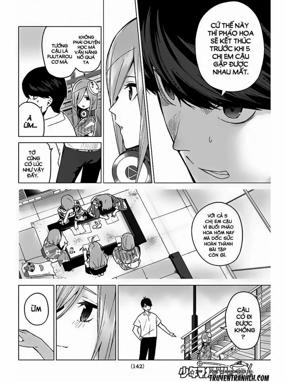 Truyện Tranh Nhà Có 5 Nàng Dâu - Gotoubun No Hanayome trang 6