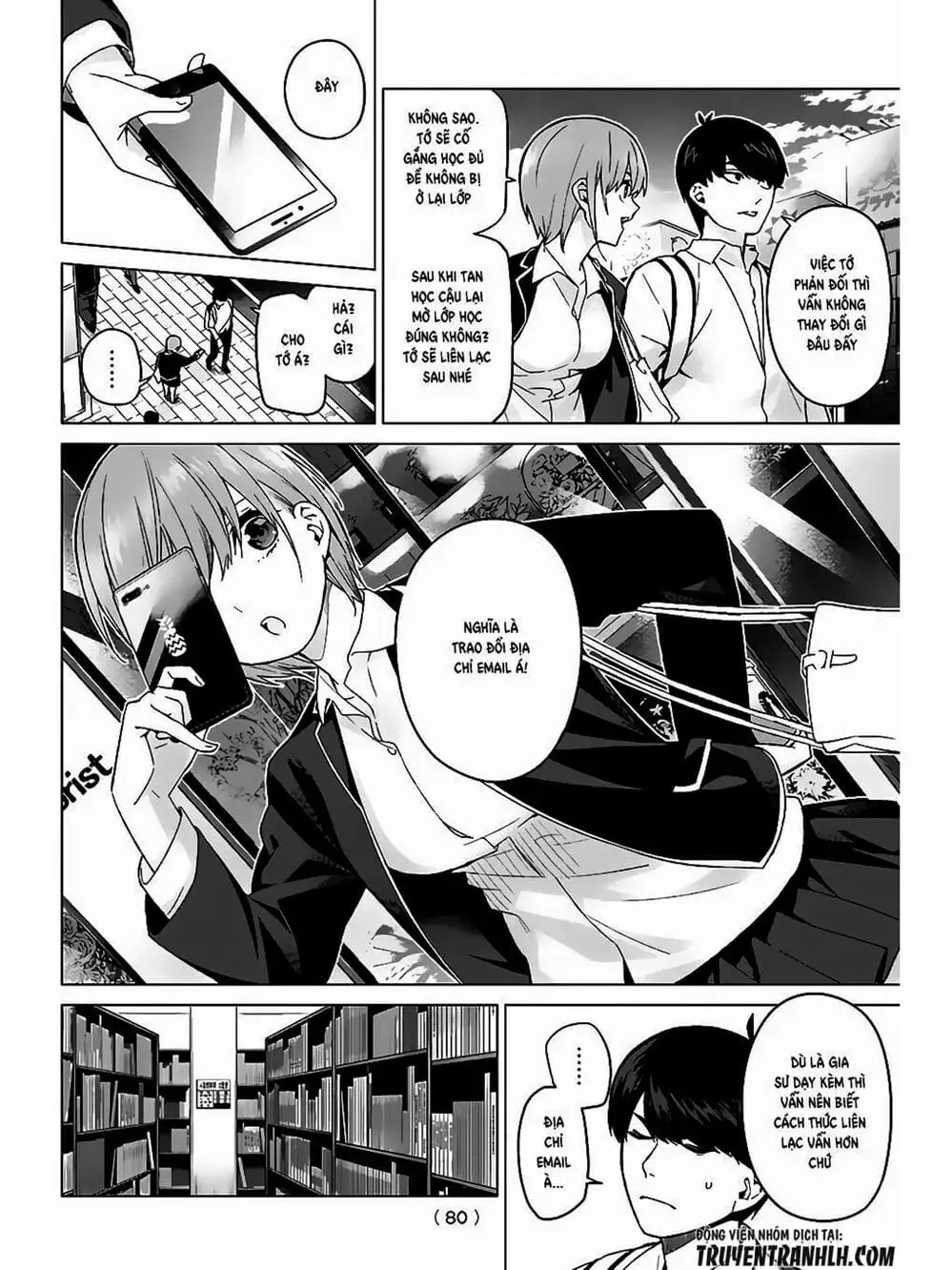 Truyện Tranh Nhà Có 5 Nàng Dâu - Gotoubun No Hanayome trang 6