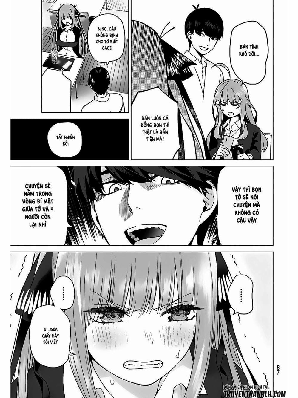 Truyện Tranh Nhà Có 5 Nàng Dâu - Gotoubun No Hanayome trang 6