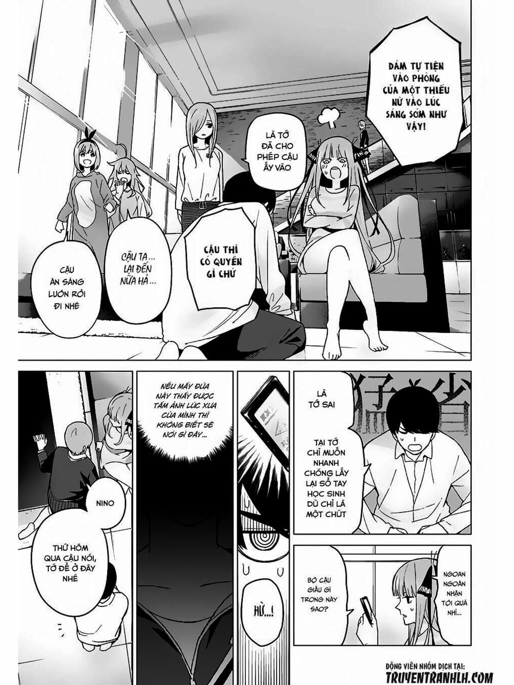 Truyện Tranh Nhà Có 5 Nàng Dâu - Gotoubun No Hanayome trang 6