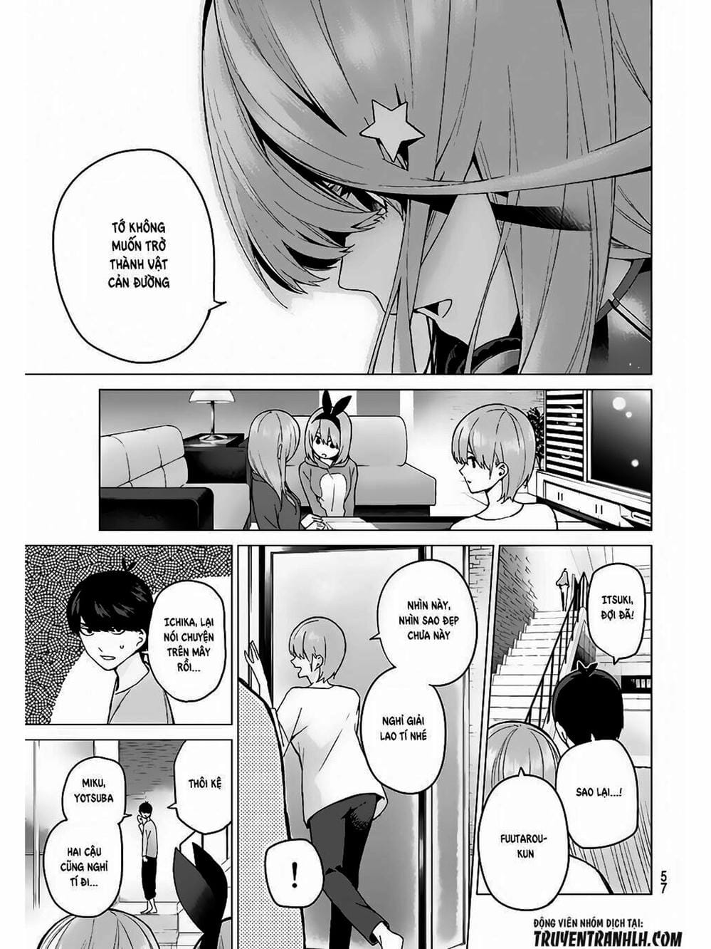 Truyện Tranh Nhà Có 5 Nàng Dâu - Gotoubun No Hanayome trang 6