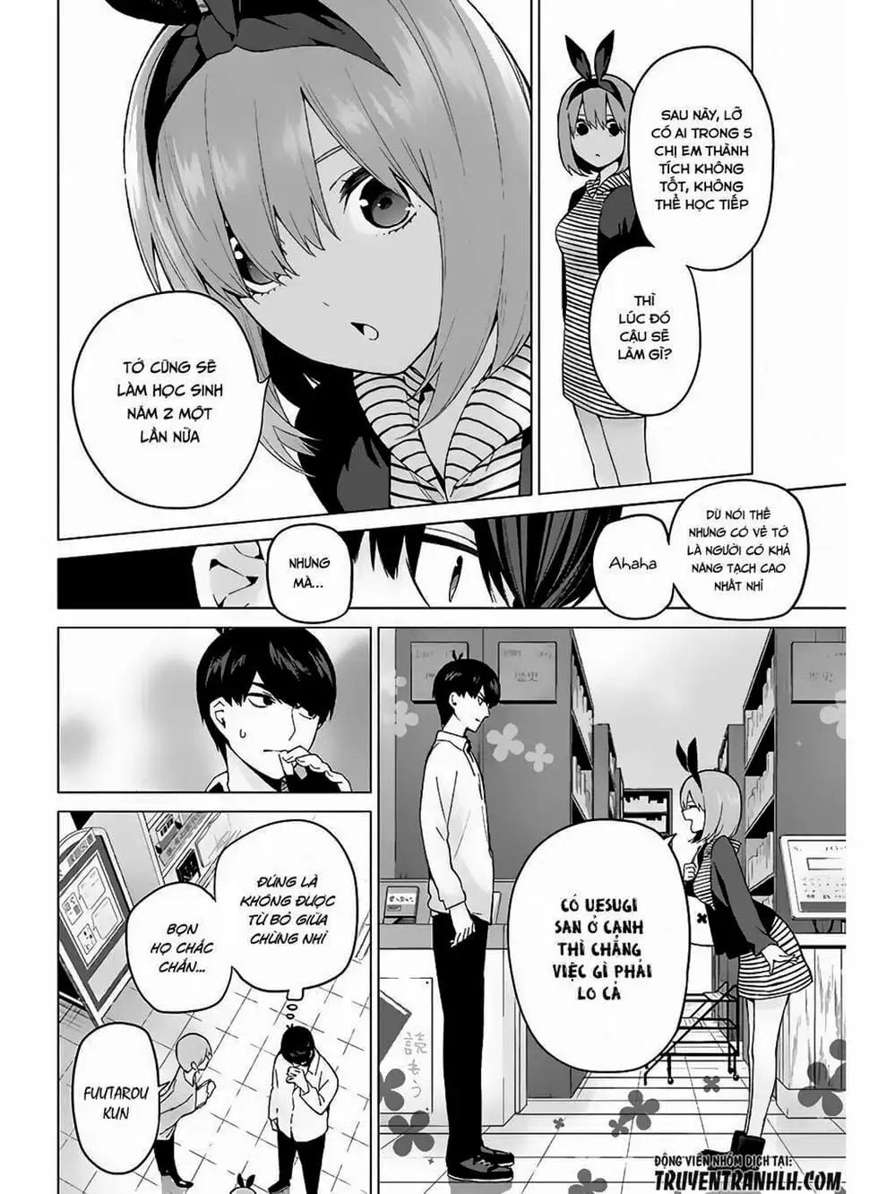 Truyện Tranh Nhà Có 5 Nàng Dâu - Gotoubun No Hanayome trang 6