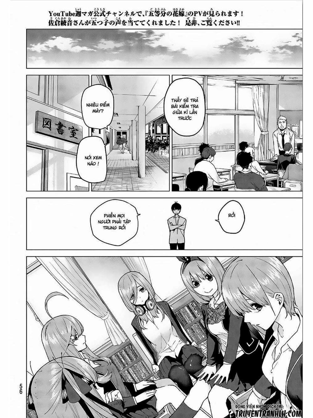 Truyện Tranh Nhà Có 5 Nàng Dâu - Gotoubun No Hanayome trang 6