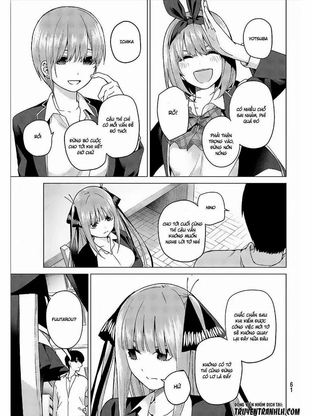 Truyện Tranh Nhà Có 5 Nàng Dâu - Gotoubun No Hanayome trang 6