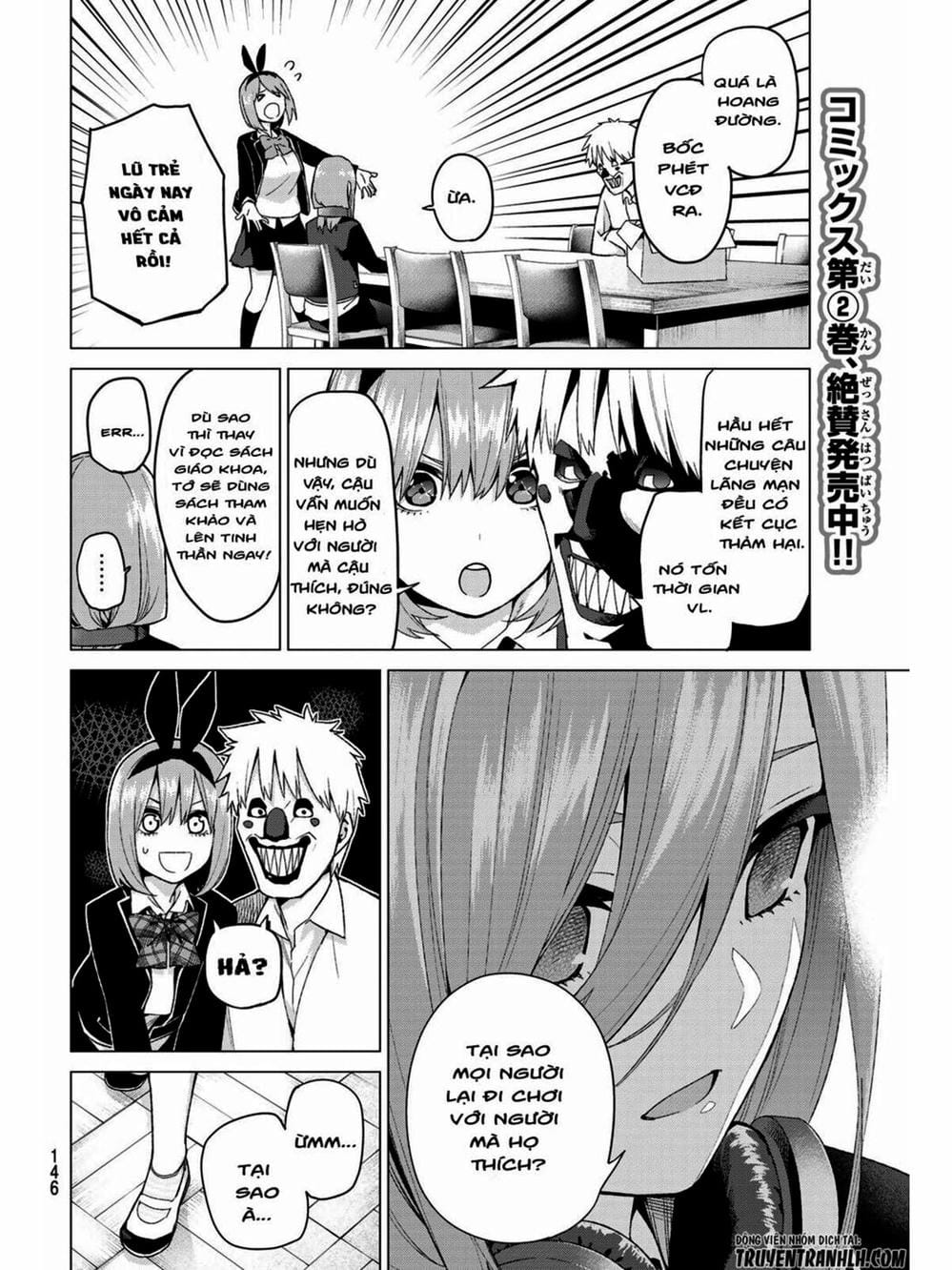 Truyện Tranh Nhà Có 5 Nàng Dâu - Gotoubun No Hanayome trang 6