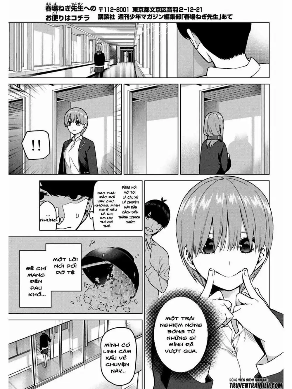 Truyện Tranh Nhà Có 5 Nàng Dâu - Gotoubun No Hanayome trang 6