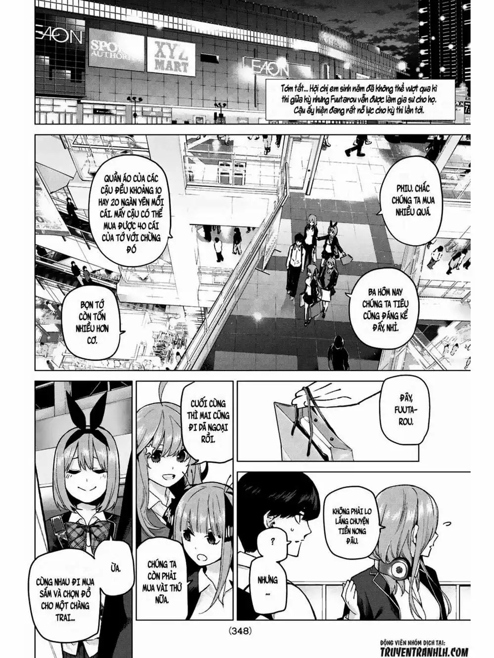 Truyện Tranh Nhà Có 5 Nàng Dâu - Gotoubun No Hanayome trang 6