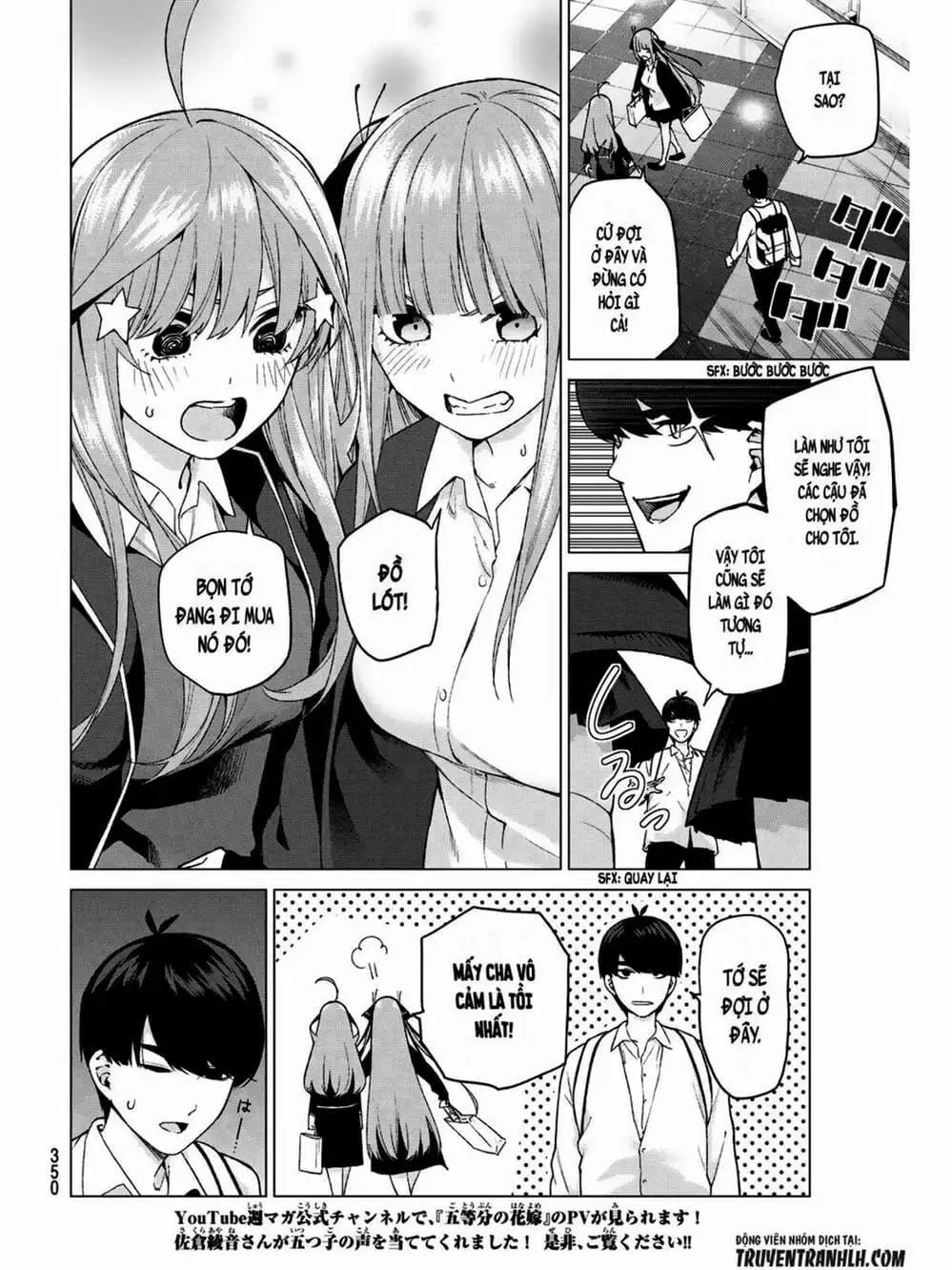 Truyện Tranh Nhà Có 5 Nàng Dâu - Gotoubun No Hanayome trang 6