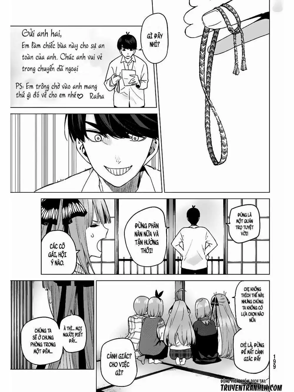 Truyện Tranh Nhà Có 5 Nàng Dâu - Gotoubun No Hanayome trang 6