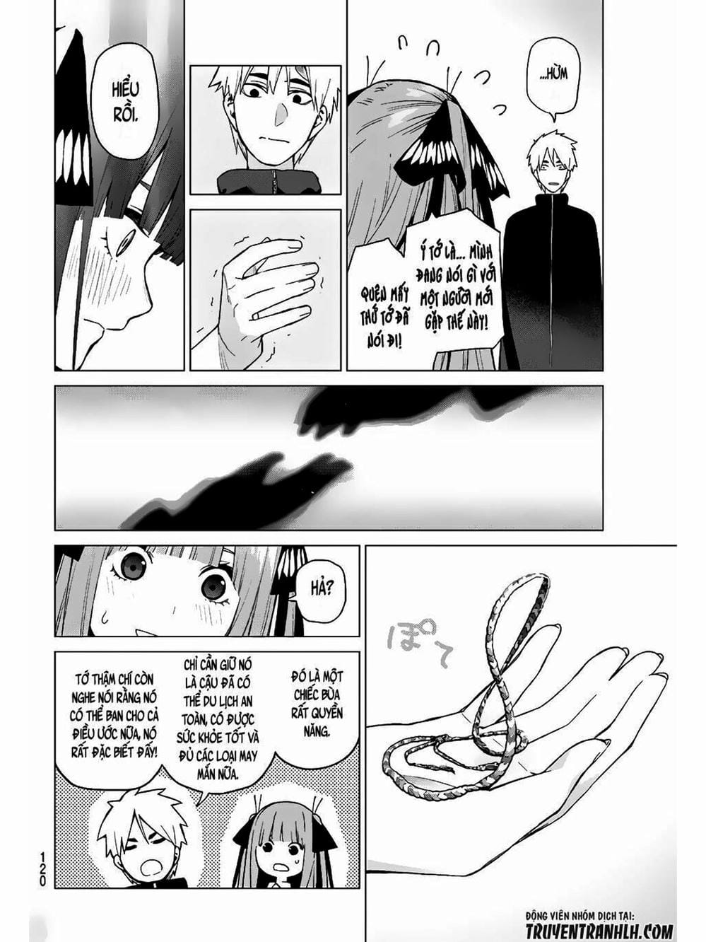 Truyện Tranh Nhà Có 5 Nàng Dâu - Gotoubun No Hanayome trang 6