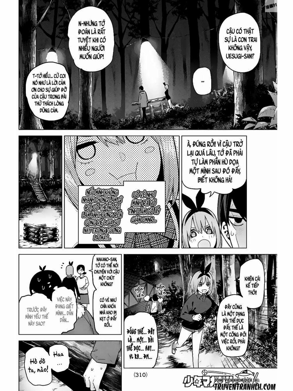 Truyện Tranh Nhà Có 5 Nàng Dâu - Gotoubun No Hanayome trang 6