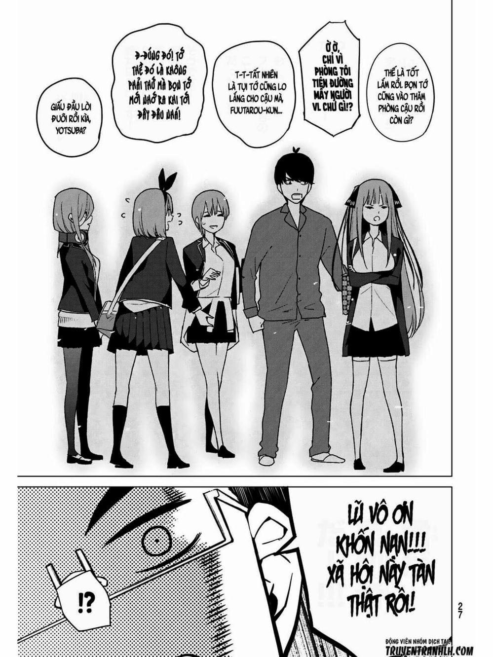 Truyện Tranh Nhà Có 5 Nàng Dâu - Gotoubun No Hanayome trang 6