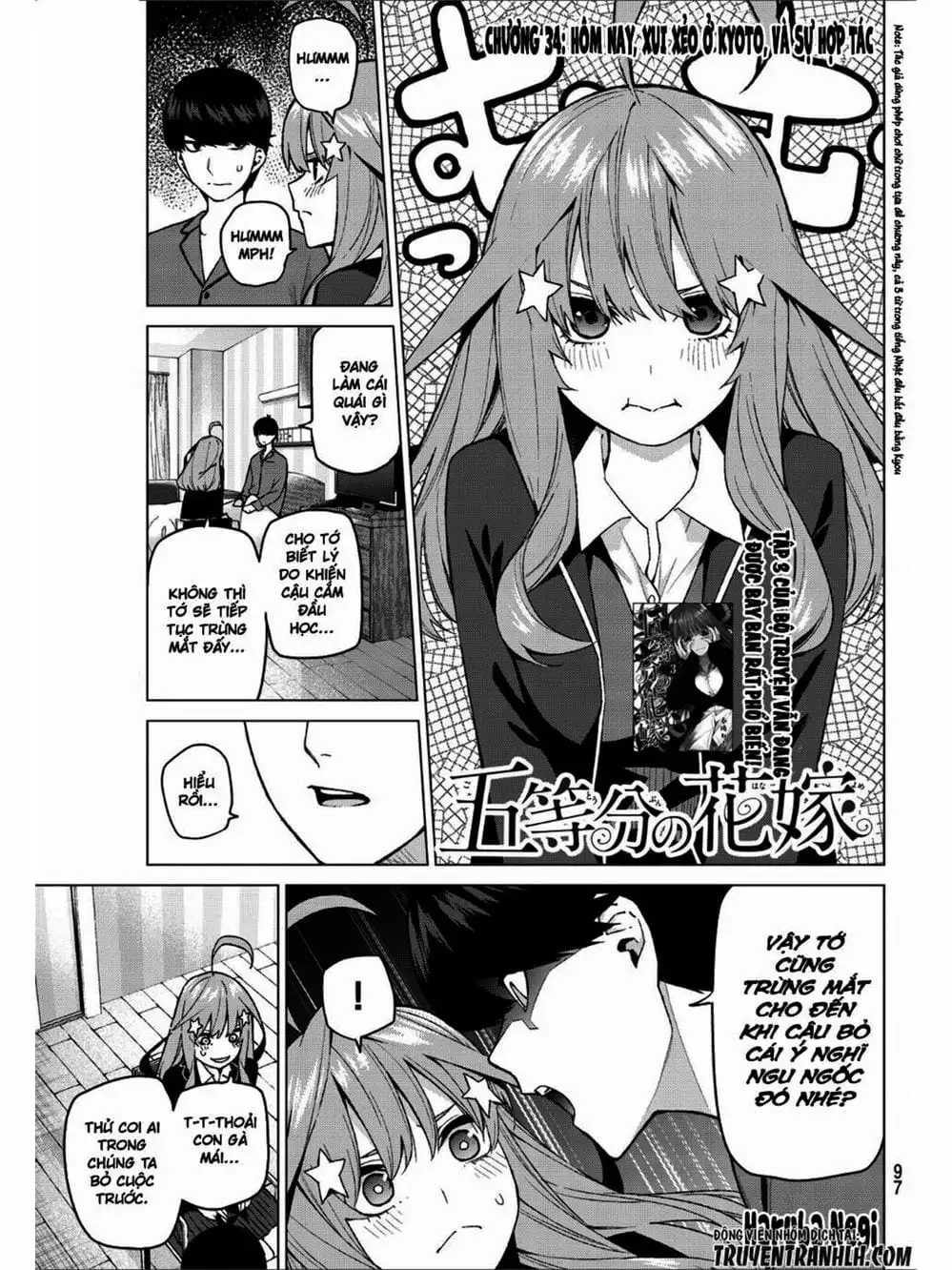 Truyện Tranh Nhà Có 5 Nàng Dâu - Gotoubun No Hanayome trang 6