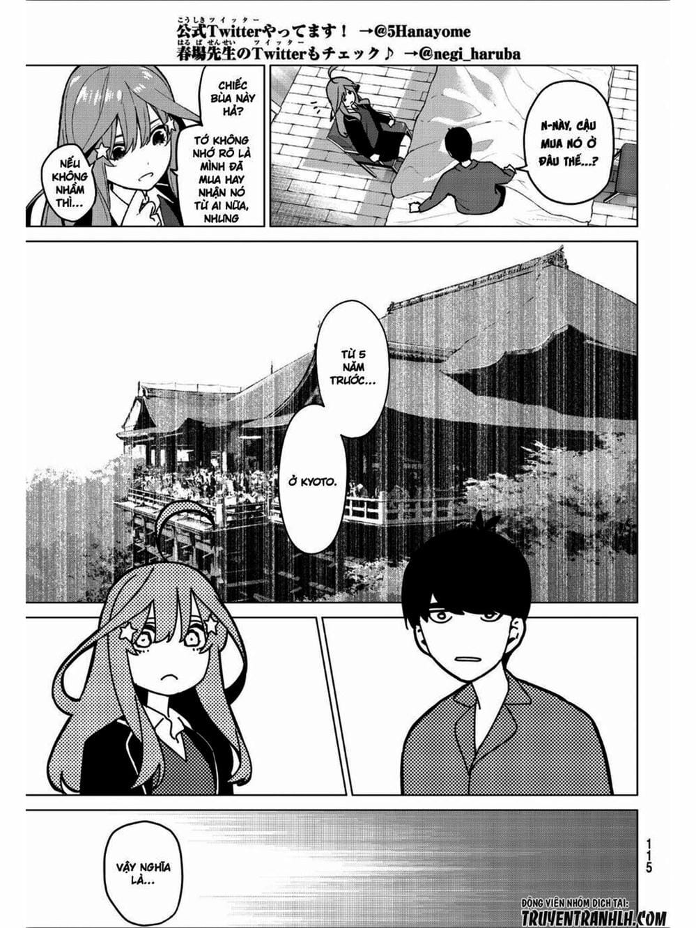 Truyện Tranh Nhà Có 5 Nàng Dâu - Gotoubun No Hanayome trang 6