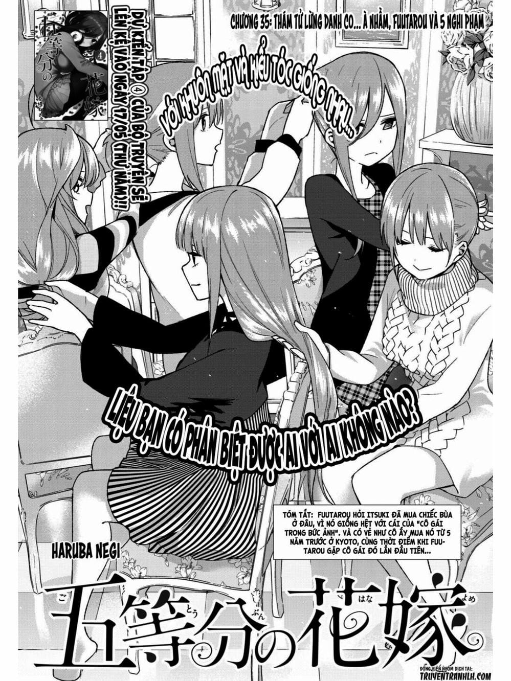 Truyện Tranh Nhà Có 5 Nàng Dâu - Gotoubun No Hanayome trang 6