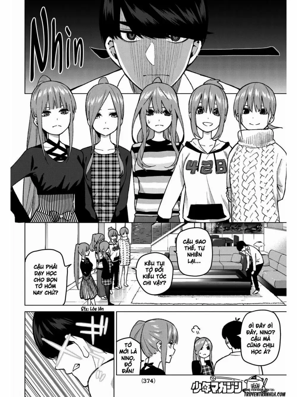 Truyện Tranh Nhà Có 5 Nàng Dâu - Gotoubun No Hanayome trang 6