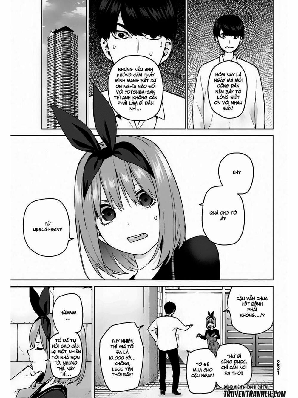 Truyện Tranh Nhà Có 5 Nàng Dâu - Gotoubun No Hanayome trang 6