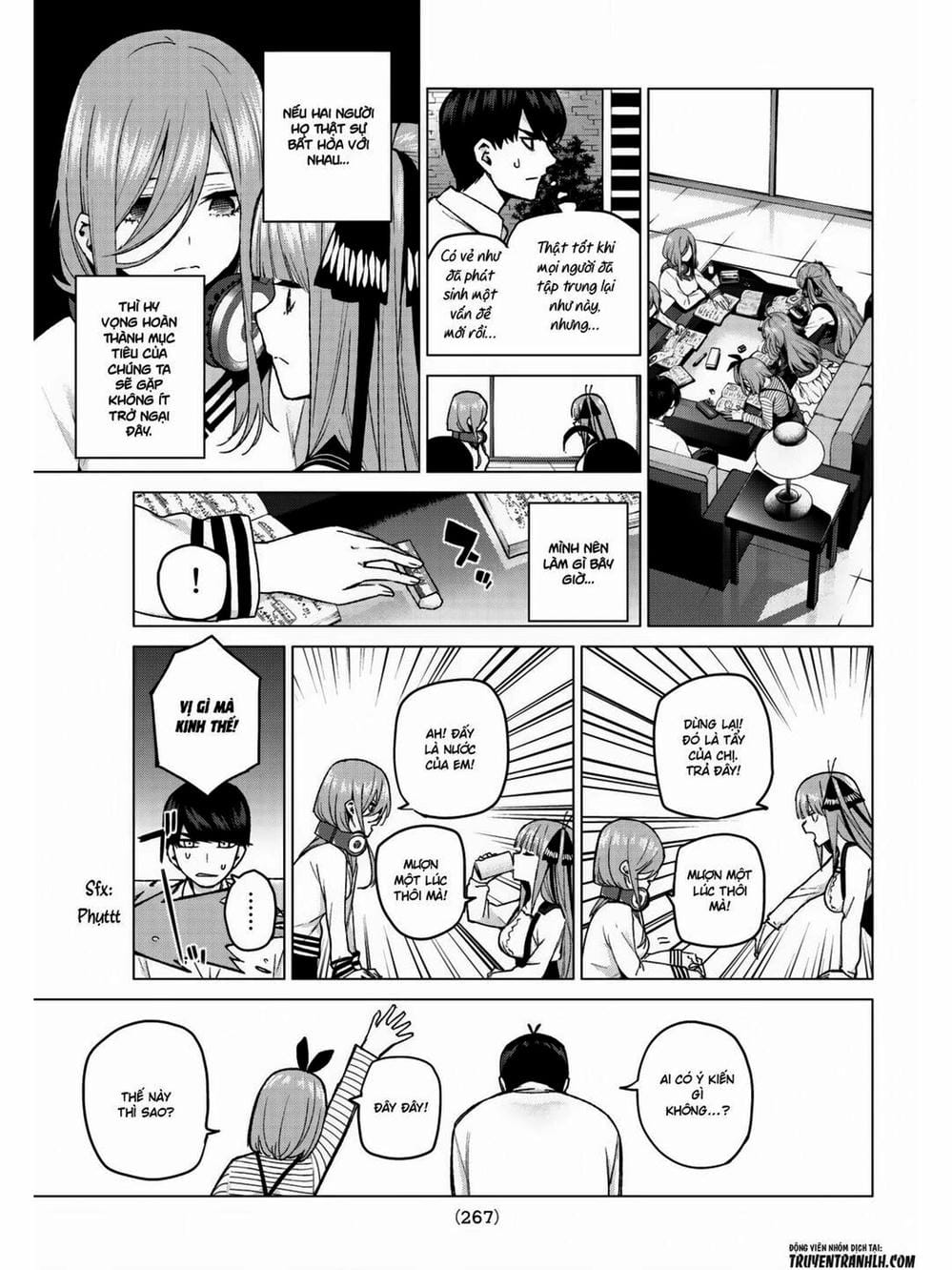 Truyện Tranh Nhà Có 5 Nàng Dâu - Gotoubun No Hanayome trang 6