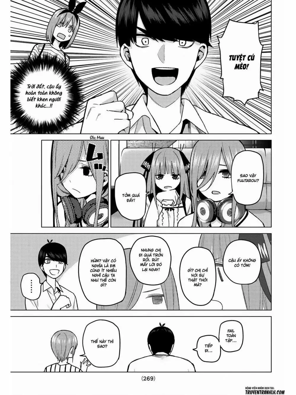 Truyện Tranh Nhà Có 5 Nàng Dâu - Gotoubun No Hanayome trang 6