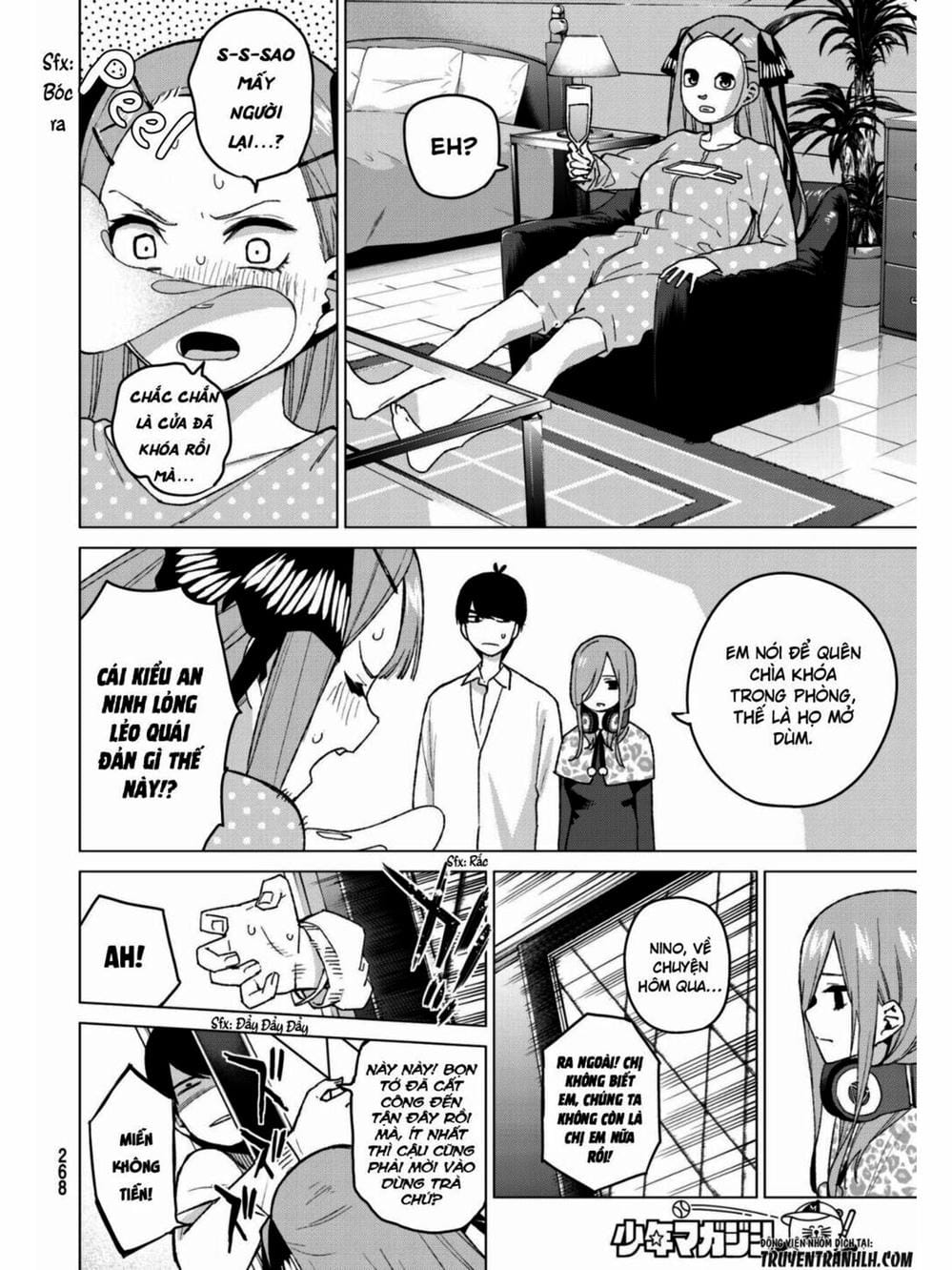 Truyện Tranh Nhà Có 5 Nàng Dâu - Gotoubun No Hanayome trang 6