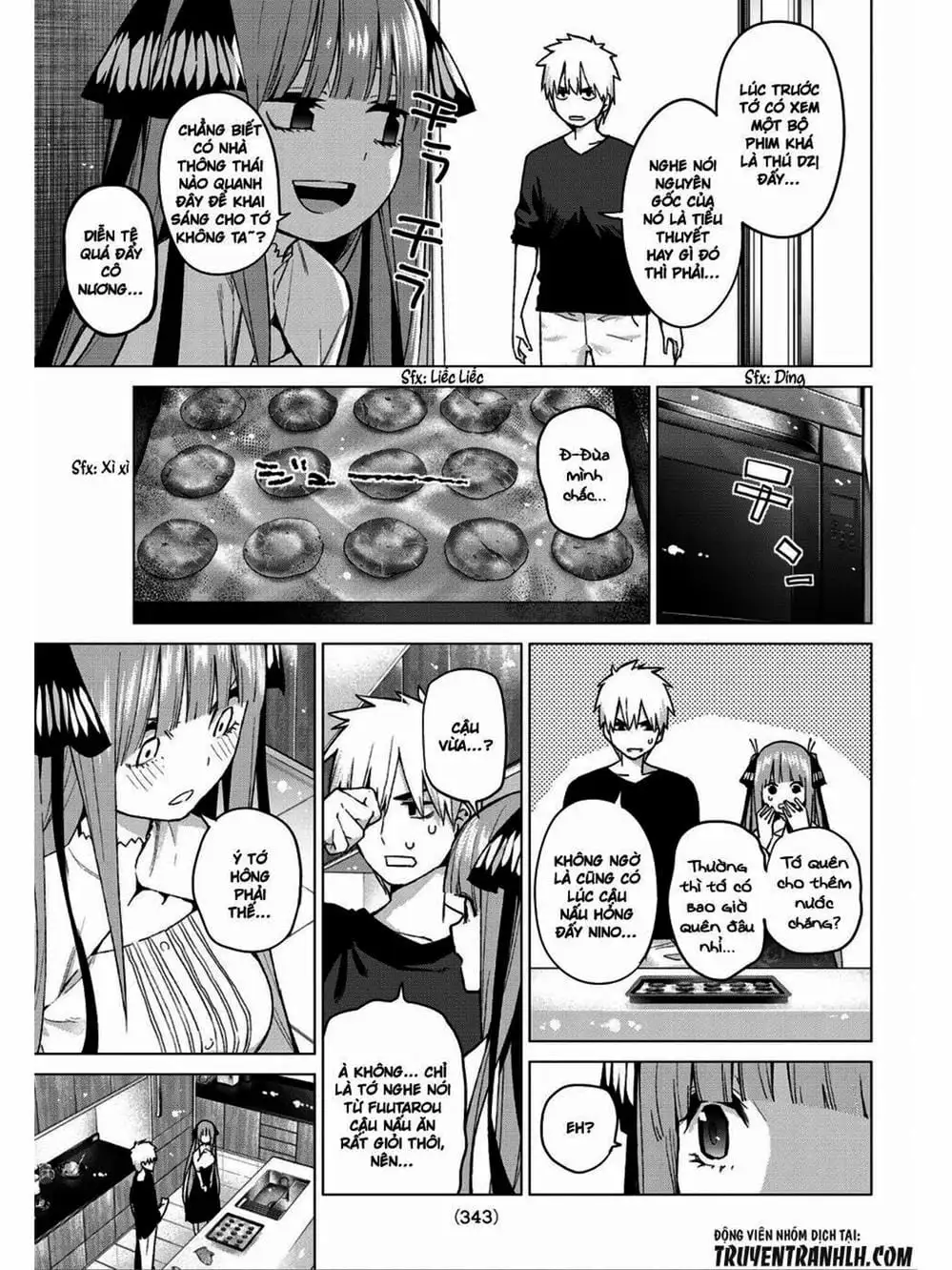 Truyện Tranh Nhà Có 5 Nàng Dâu - Gotoubun No Hanayome trang 6