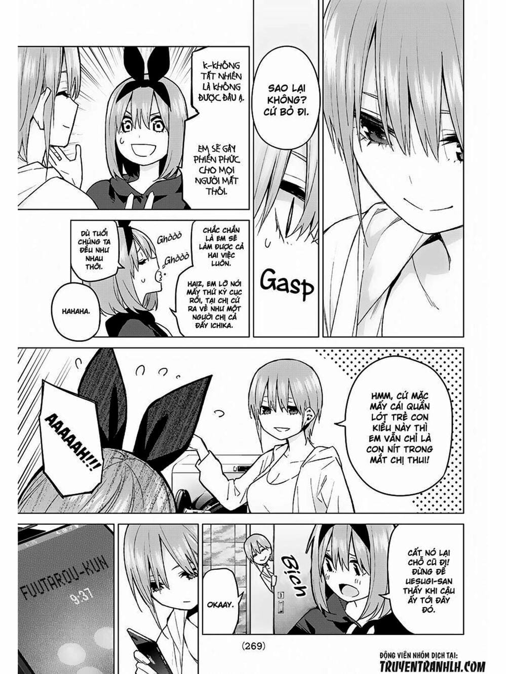 Truyện Tranh Nhà Có 5 Nàng Dâu - Gotoubun No Hanayome trang 6