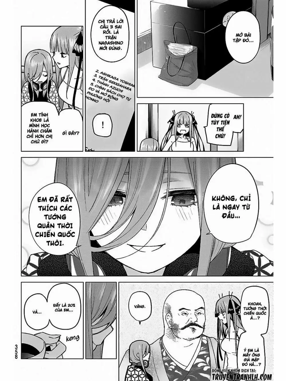 Truyện Tranh Nhà Có 5 Nàng Dâu - Gotoubun No Hanayome trang 6