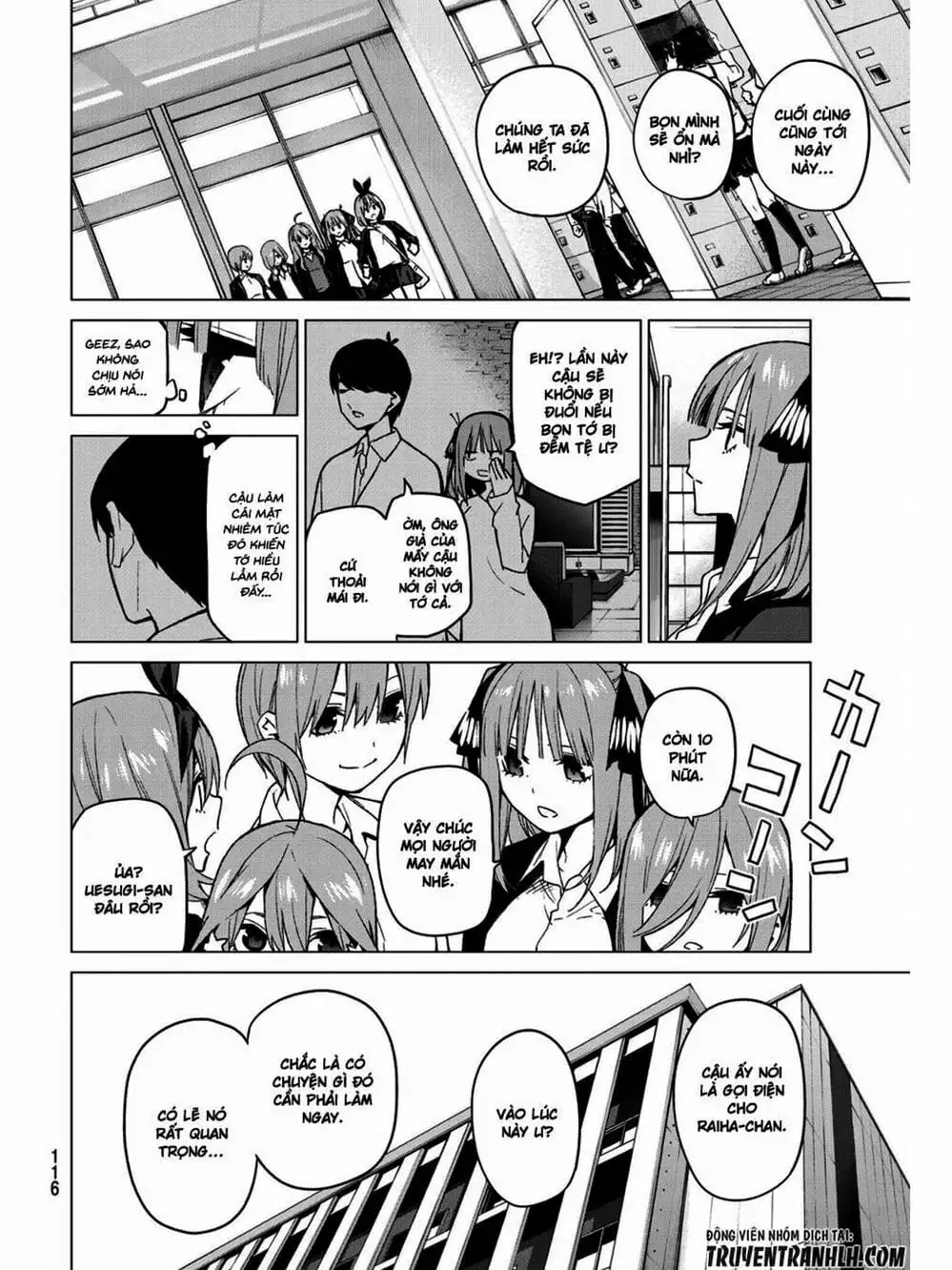 Truyện Tranh Nhà Có 5 Nàng Dâu - Gotoubun No Hanayome trang 6