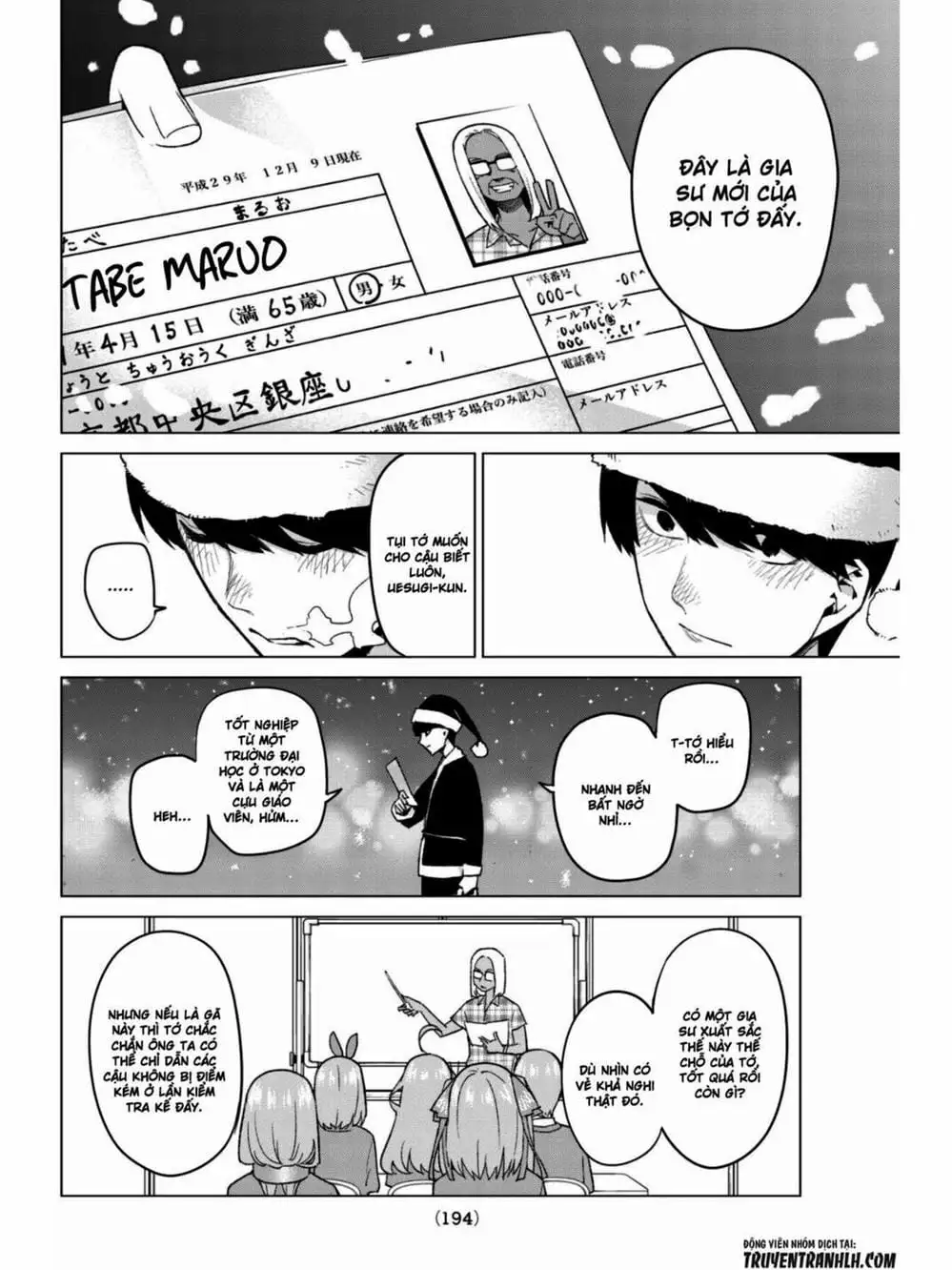 Truyện Tranh Nhà Có 5 Nàng Dâu - Gotoubun No Hanayome trang 6