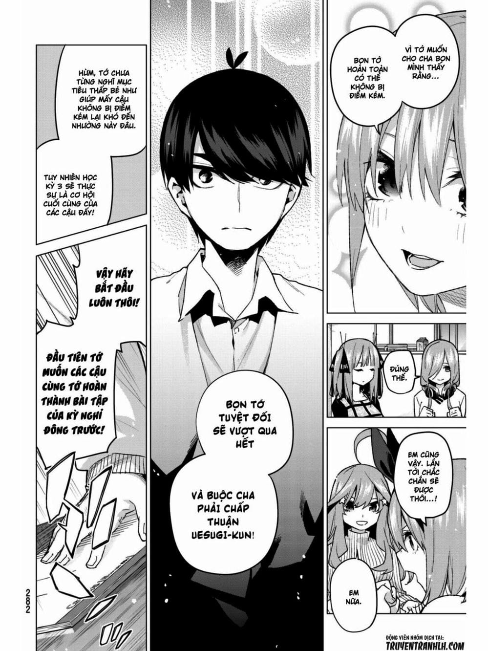 Truyện Tranh Nhà Có 5 Nàng Dâu - Gotoubun No Hanayome trang 6