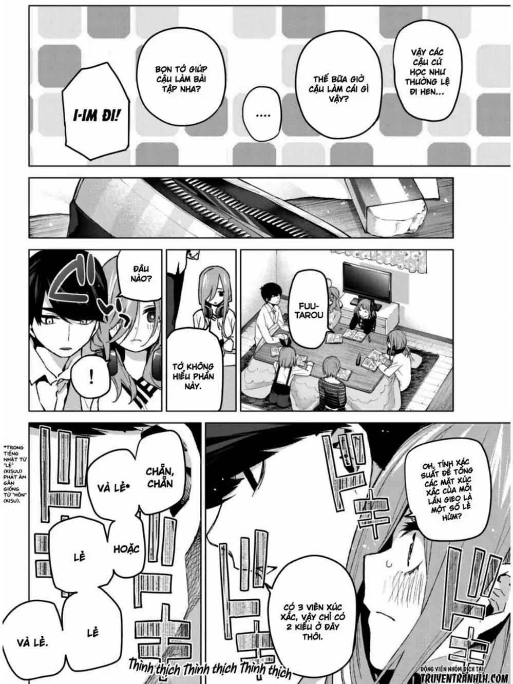 Truyện Tranh Nhà Có 5 Nàng Dâu - Gotoubun No Hanayome trang 6