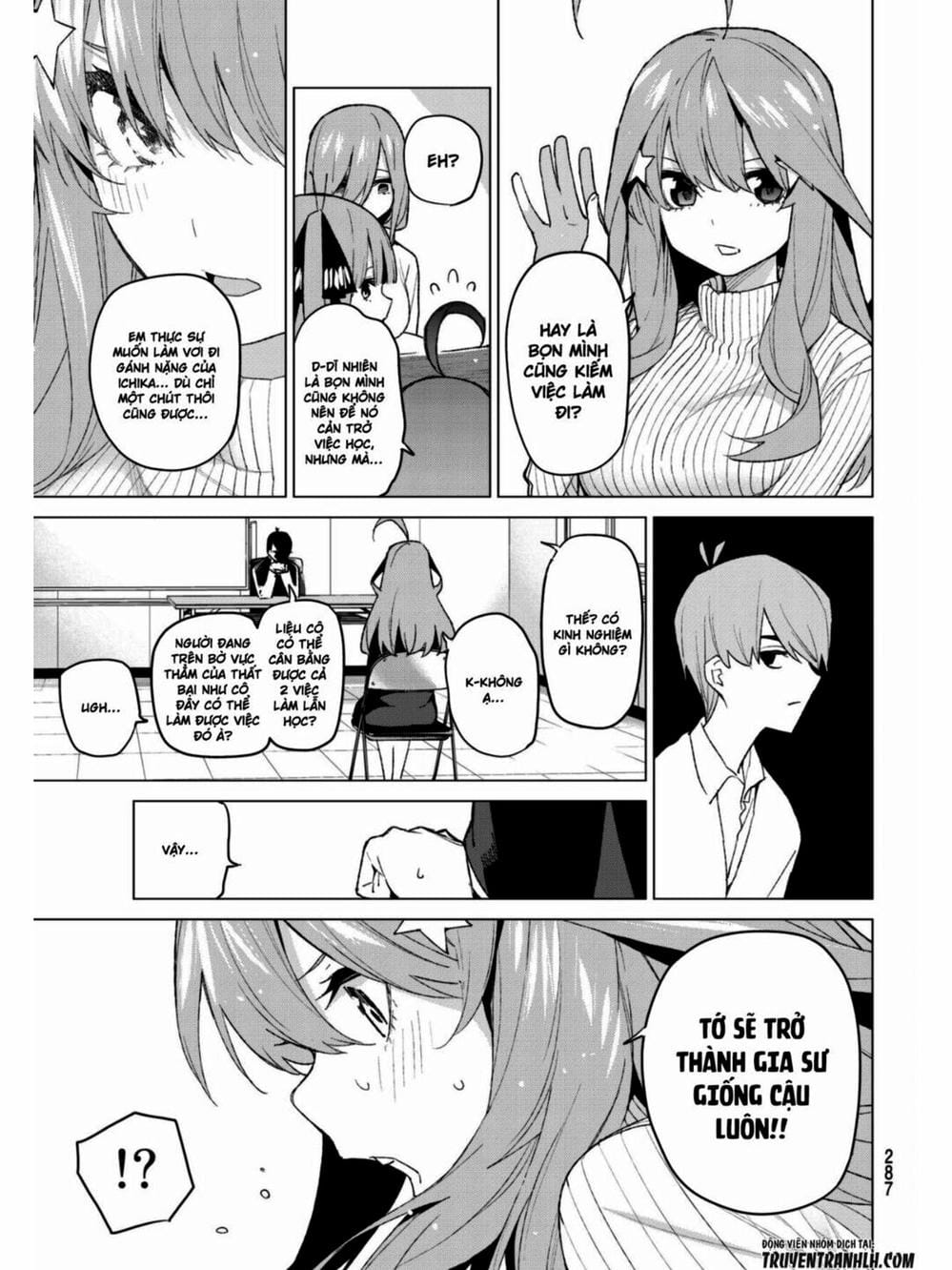 Truyện Tranh Nhà Có 5 Nàng Dâu - Gotoubun No Hanayome trang 6