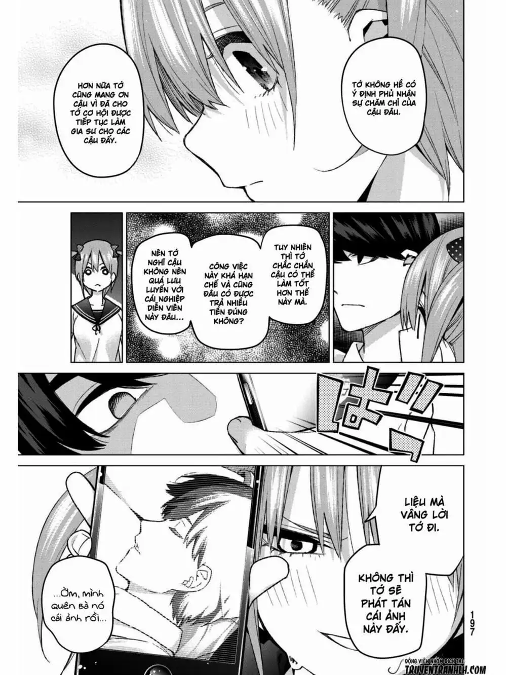 Truyện Tranh Nhà Có 5 Nàng Dâu - Gotoubun No Hanayome trang 6