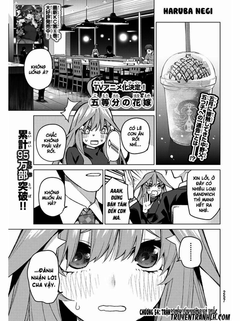 Truyện Tranh Nhà Có 5 Nàng Dâu - Gotoubun No Hanayome trang 6